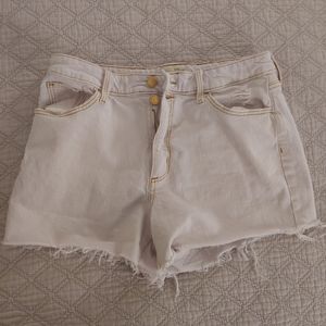 Cream Universal Thread Jean Shorts, High Waist Size 10/30